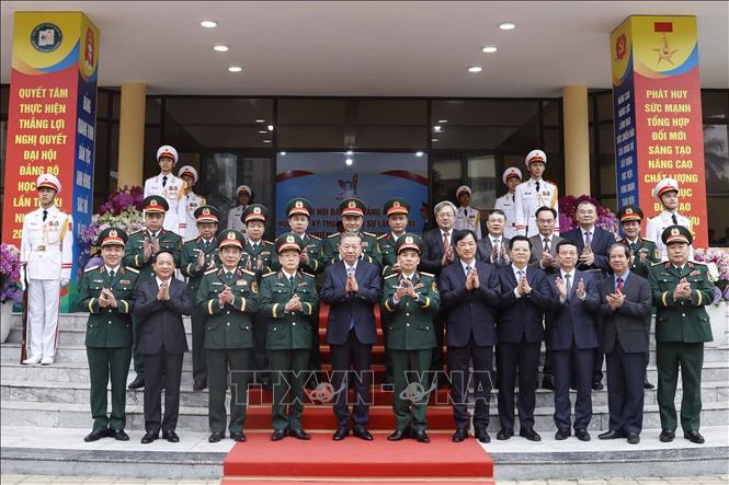 Tổng Bí thư Tô Lâm Học viện Kỹ thuật quân sự phát huy mạnh mẽ tinh thần Đoàn kết, bản lĩnh; đổi mới, sáng tạo; trí tuệ, phát triển