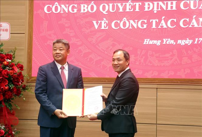 Ông Nguyễn Mạnh Quyền được chỉ định giữ chức Phó Bí thư Tỉnh ủy Hưng Yên