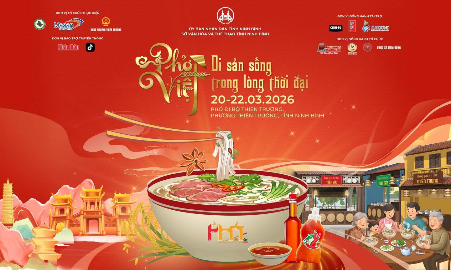 Ninh Bình sẵn sàng cho Festival Phở 2026 – Tôn vinh “di sản sống” của ẩm thực Việt