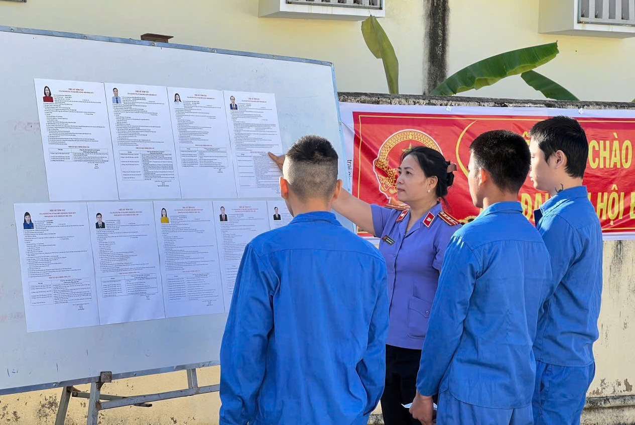 VKSND tỉnh Quảng Ngãi làm tốt công tác kiểm sát bầu cử tại cơ sở giam giữ