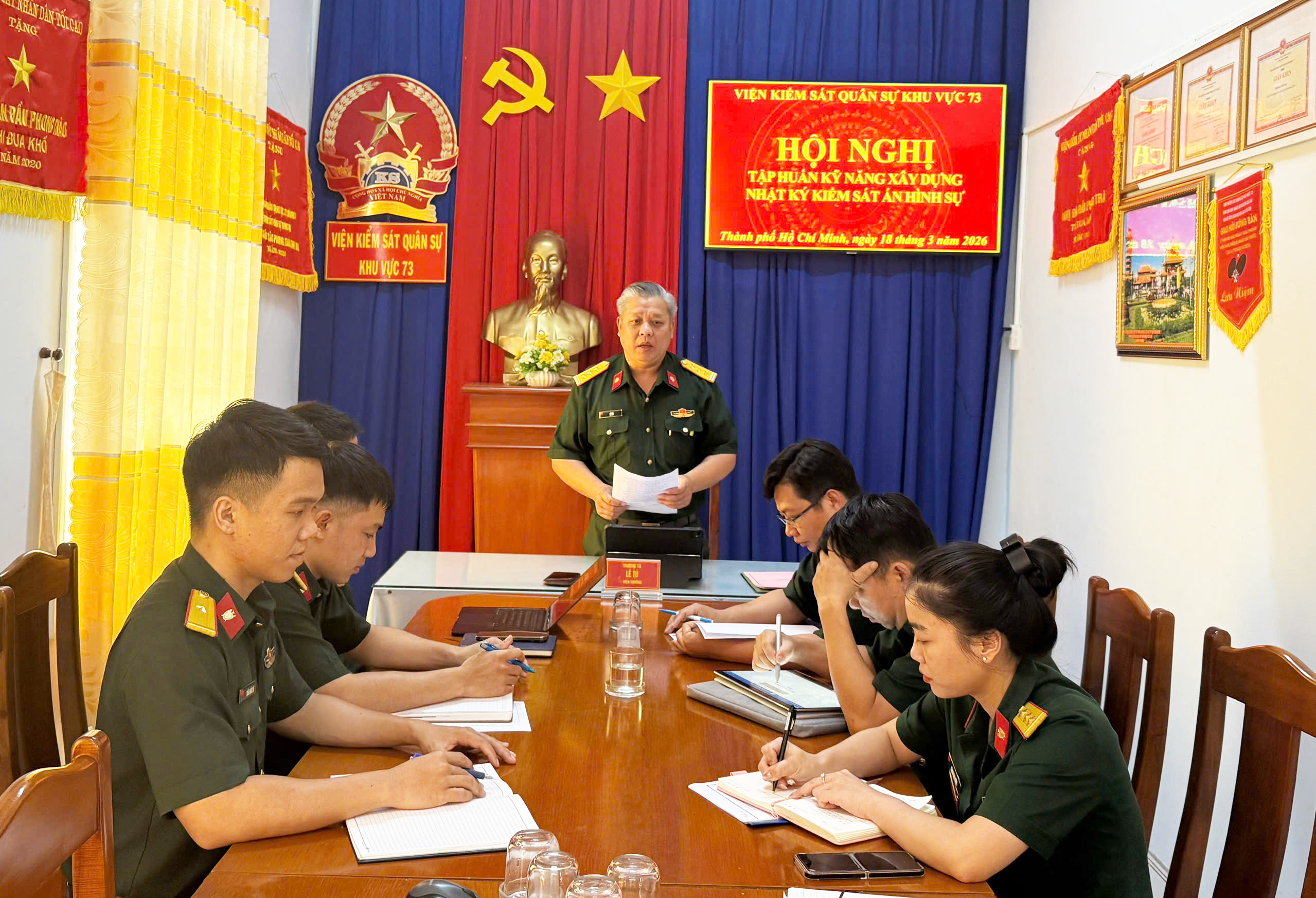 Viện kiểm sát Quân sự Khu vực 73 tập huấn kỹ năng về xây dựng nhật ký kiểm sát án hình sự