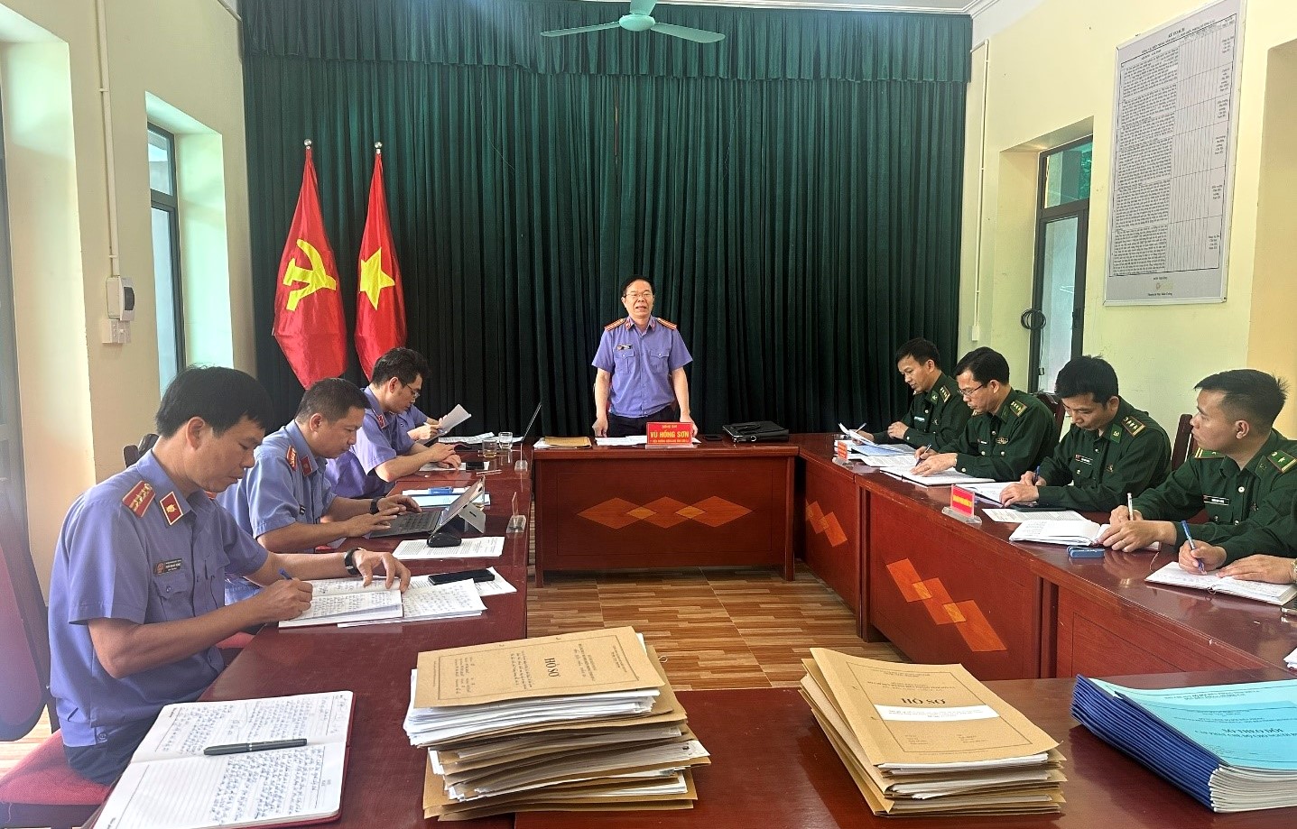 Kiểm tra, hướng dẫn công tác tiếp nhận, giải quyết nguồn tin về tội phạm tại Đồn Biên phòng