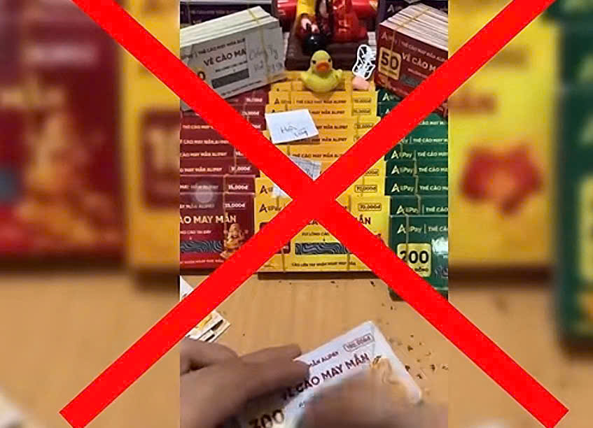 Cảnh báo thủ đoạn giăng bẫy “xổ số cào online” để lừa đảo chiếm đoạt tài sản