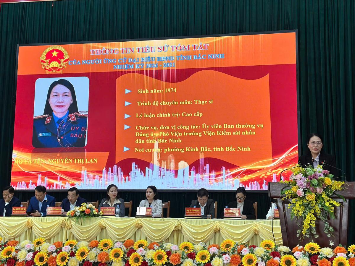 Phó Viện trưởng VKSND tỉnh Bắc Ninh trúng cử đại biểu HĐND tỉnh Bắc Ninh khóa XX, nhiệm kỳ 2026-2031