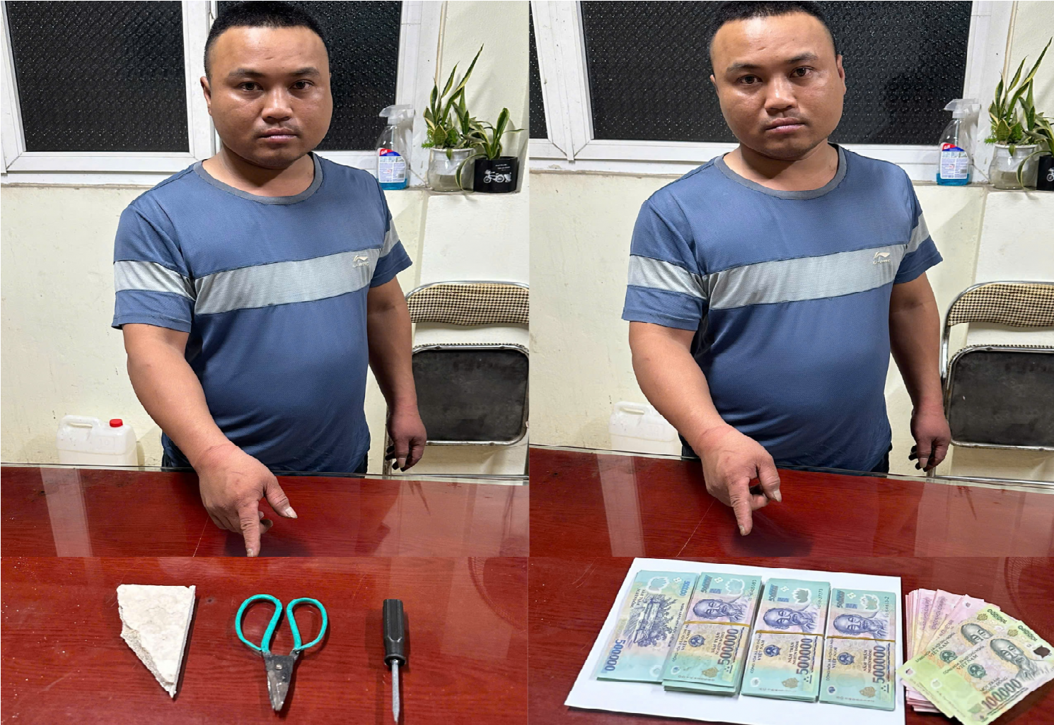 Bắt đối tượng đập kính ô tô trộm 95 triệu đồng