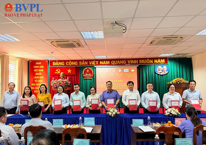 VKSND Khu vực 1 TP Hồ Chí Minh ký Quy chế phối hợp thực hiện Nghị quyết số 205 2025 QH15 của Quốc hội