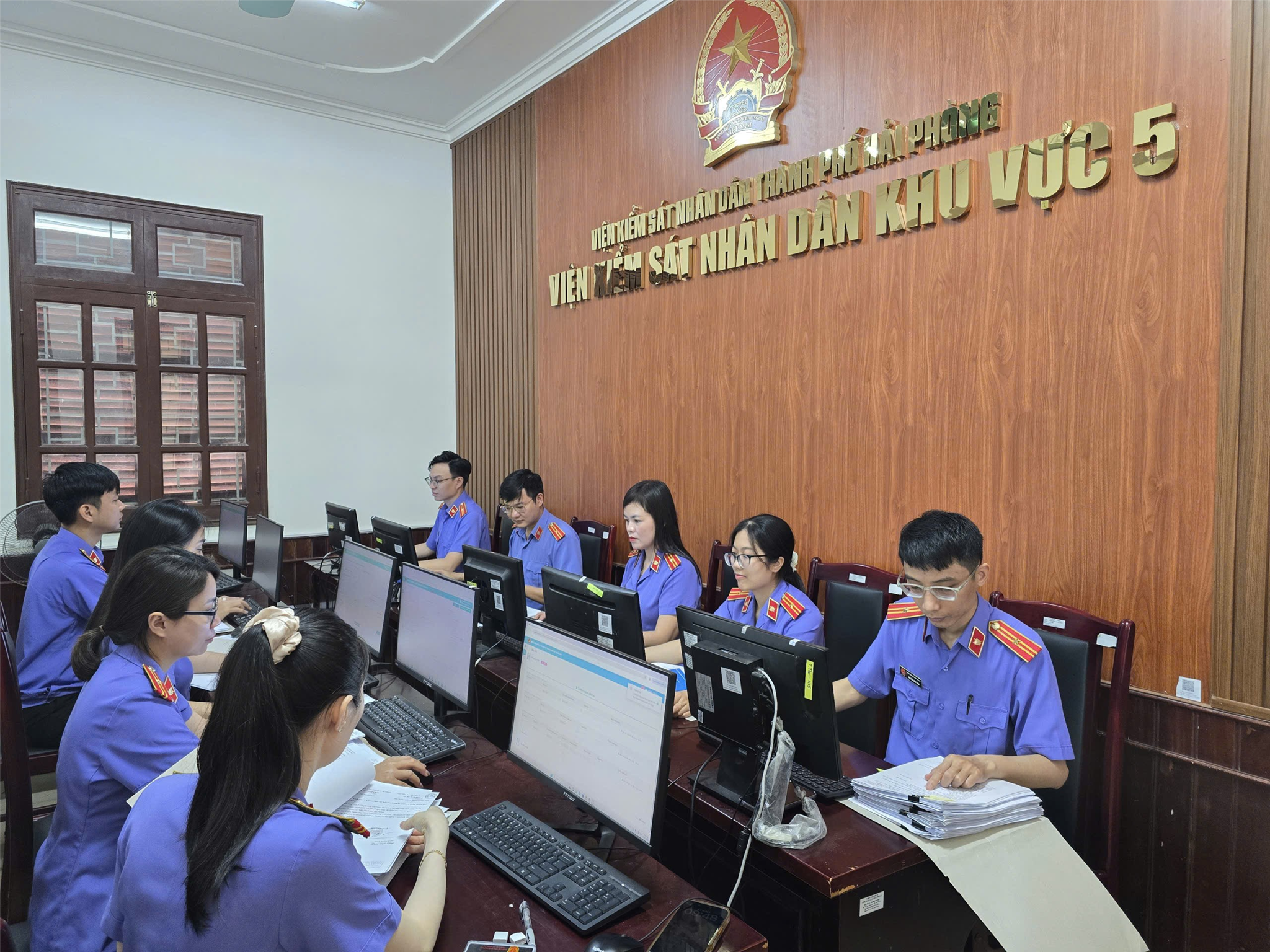 VKSND khu vực 5 – Hải Phòng đẩy mạnh nhập dữ liệu án hình sự, thúc đẩy chuyển đổi số