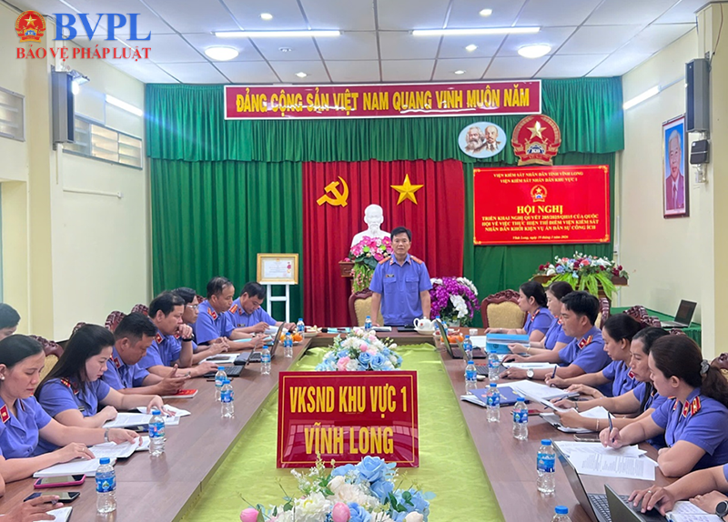 VKSND Khu vực 1 tỉnh Vĩnh Long tổ chức Hội nghị tự đào tạo về kiểm sát án dân sự