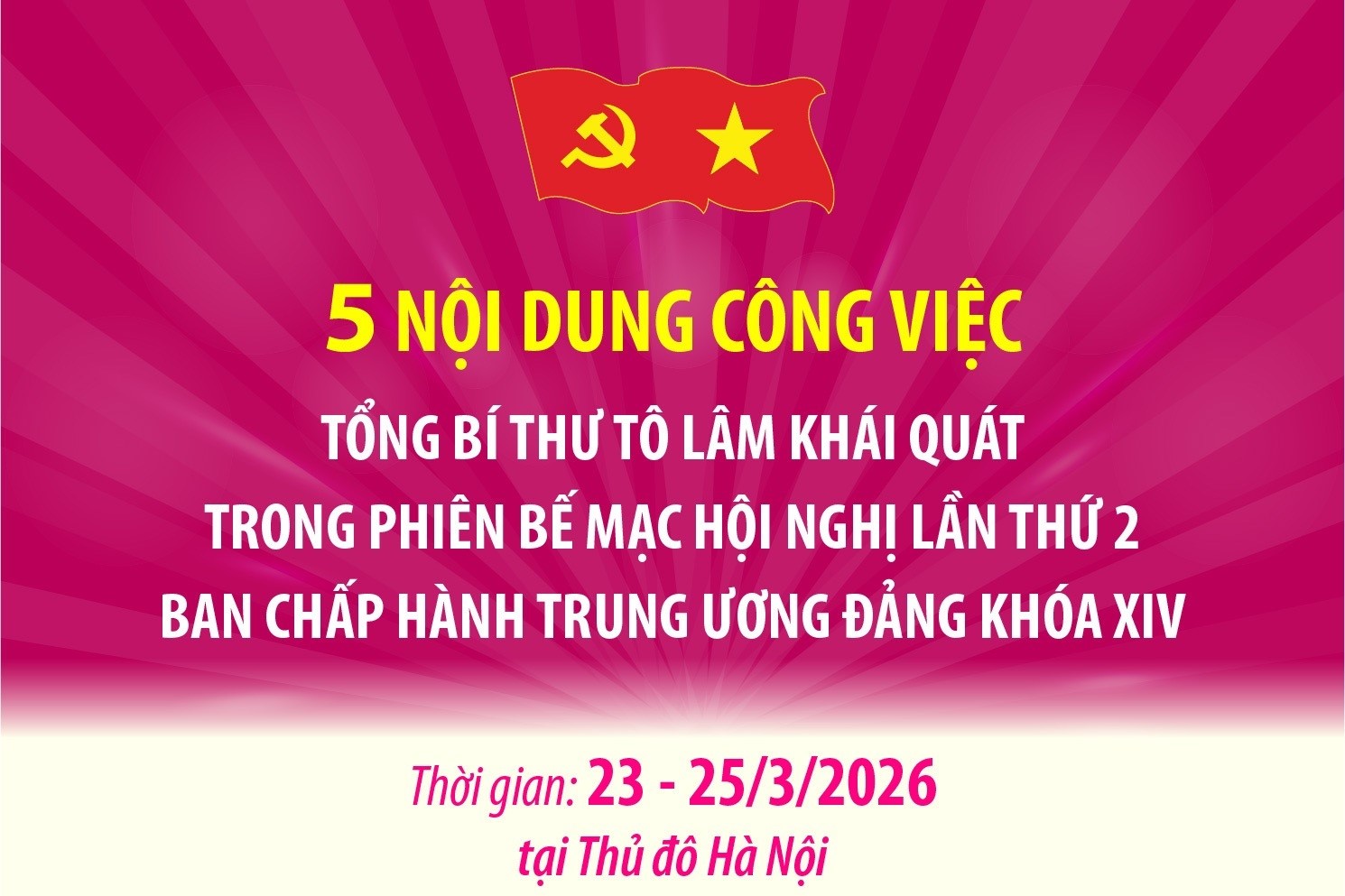 Bài phát biểu bế mạc của Tổng Bí thư Tô Lâm tại Hội nghị lần thứ hai Ban Chấp hành Trung ương Đảng khóa XIV