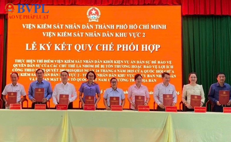 VKSND Khu vực 2 ký kết Quy chế phối hợp thực hiện Nghị quyết số 205 2025 QH15 của Quốc hội