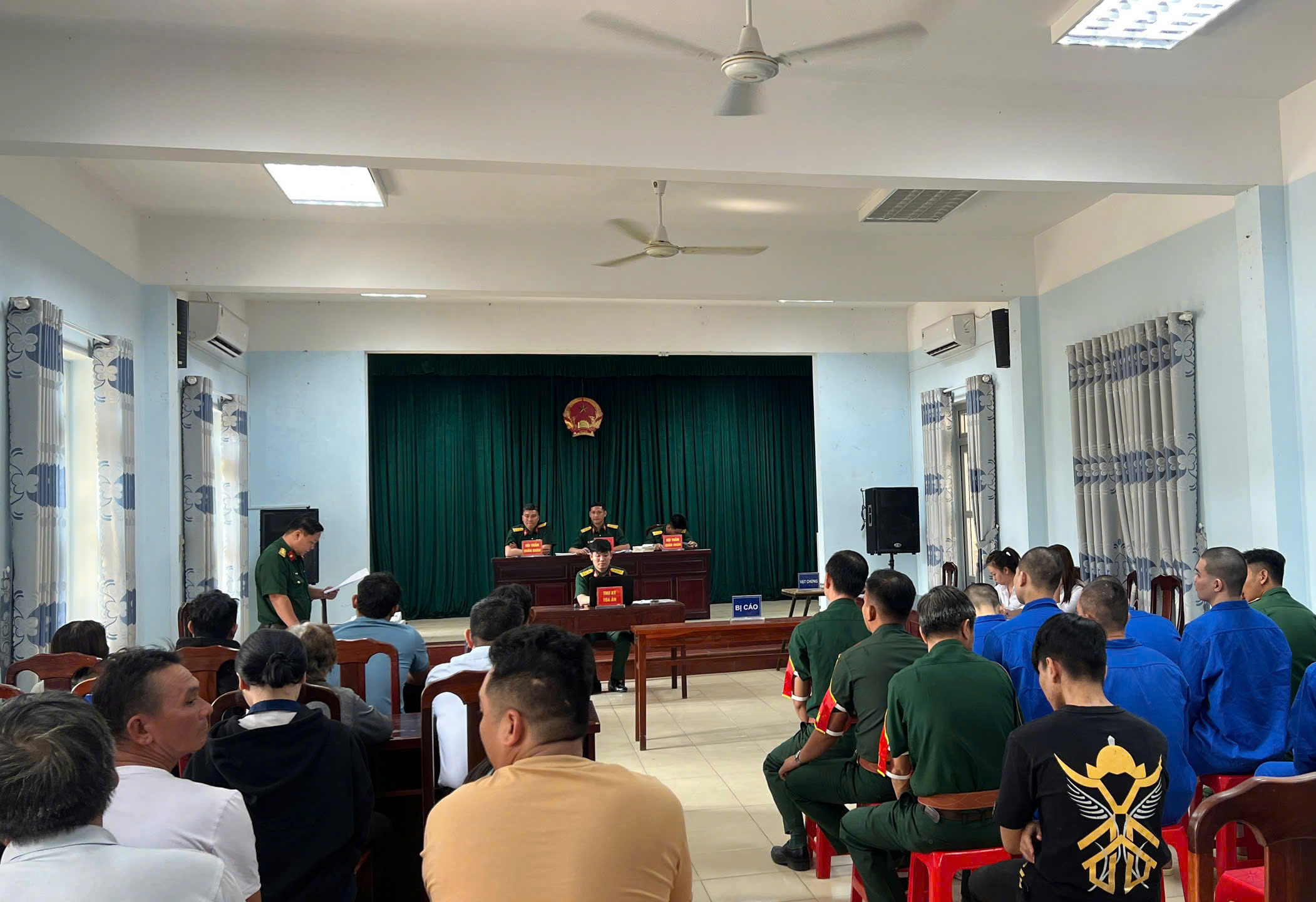 VKS Quân sự Khu vực 71 thực hành quyền công tố, kiểm sát xét xử vụ án Cố ý gây thương tích”