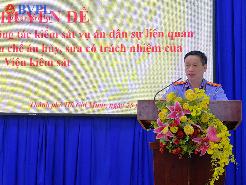 VKSND Khu vực 8 TP Hồ Chí Minh tổ chức Hội nghị chuyên đề nâng cao chất lượng kiểm sát án dân sự