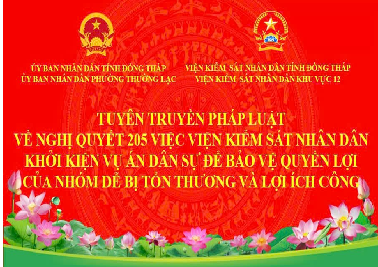 VKSND Khu vực 12 Đồng Tháp đẩy mạnh tuyên truyền Nghị quyết 205 2025 QH15