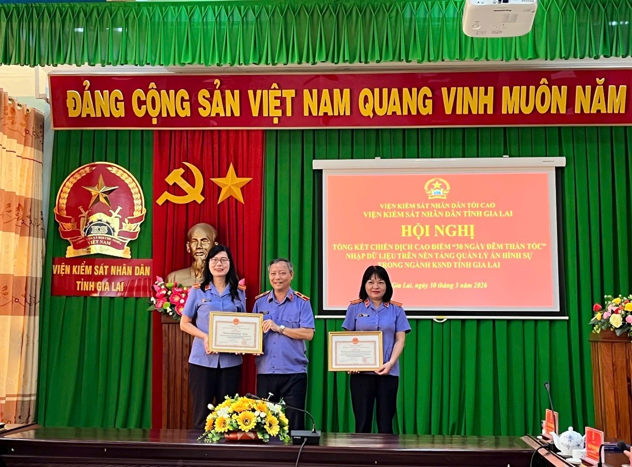 VKSND tỉnh Gia Lai tổng kết chiến dịch “30 ngày đêm thần tốc” nhập dữ liệu án hình sự