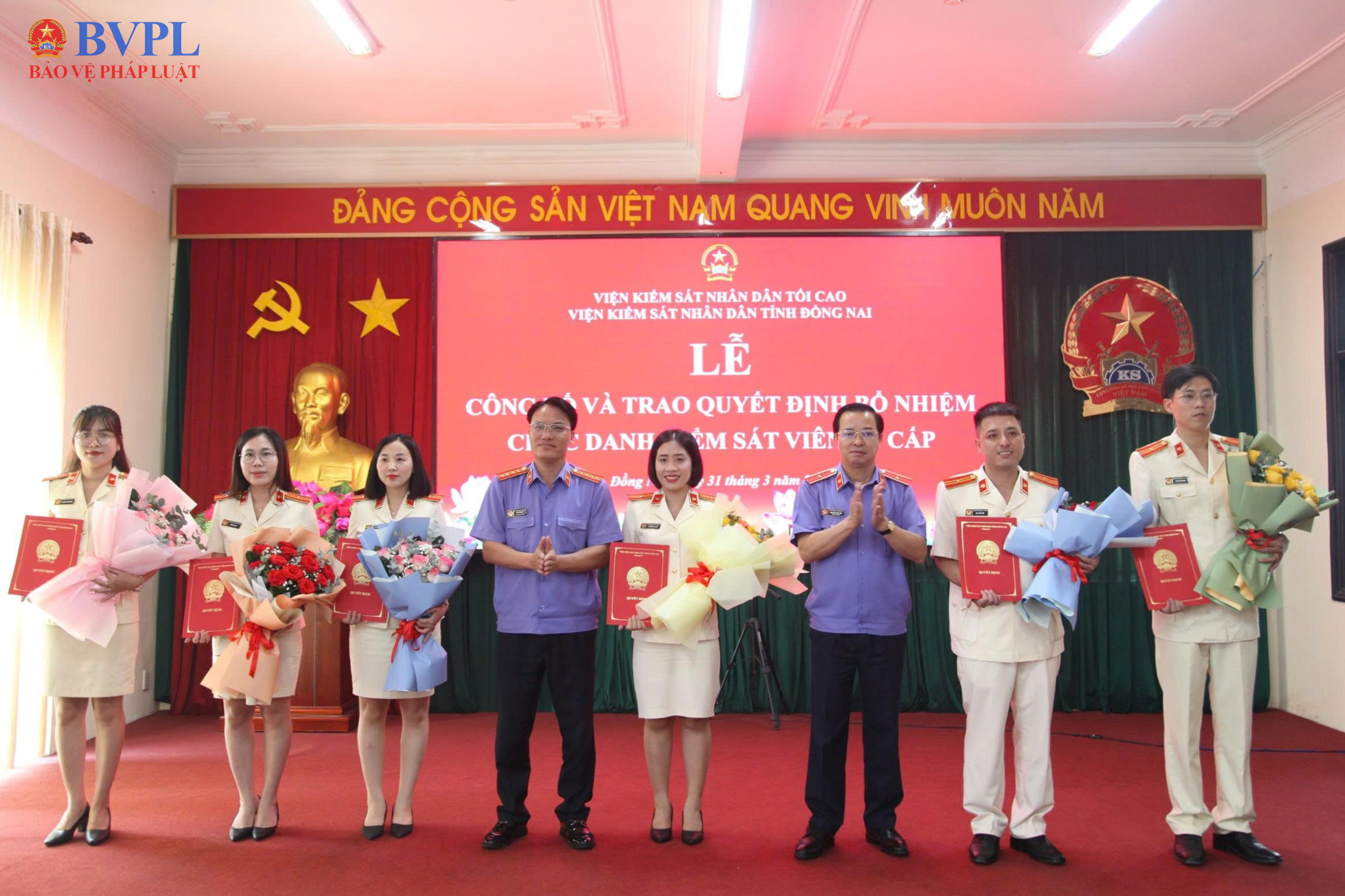 VKSND tỉnh Đồng Nai tổ chức Lễ công bố và trao Quyết định về công tác cán bộ