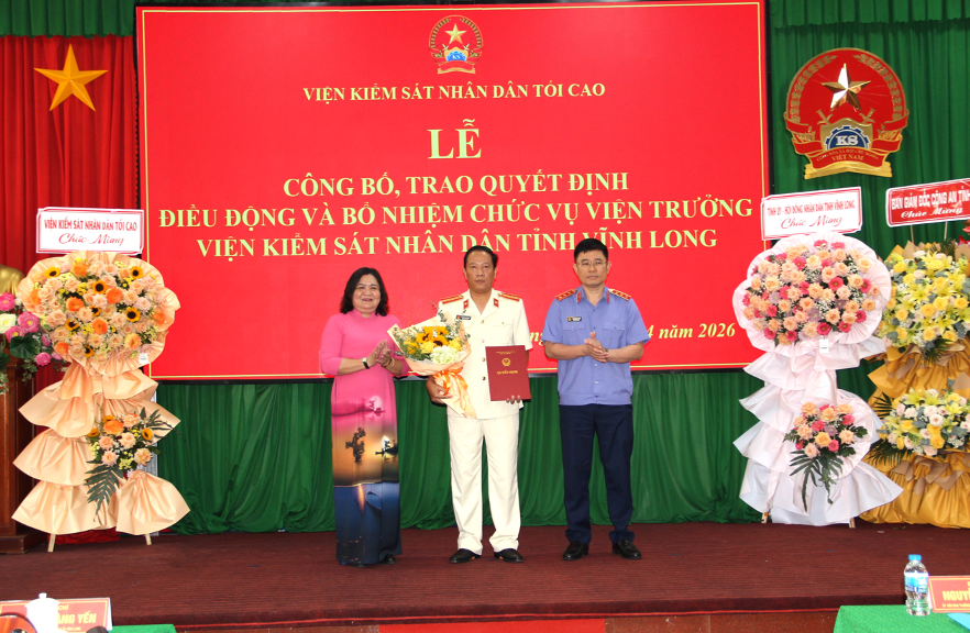 Điều động, bổ nhiệm đồng chí Nguyễn Hoàng Dũng giữ chức vụ Viện trưởng VKSND tỉnh Vĩnh Long