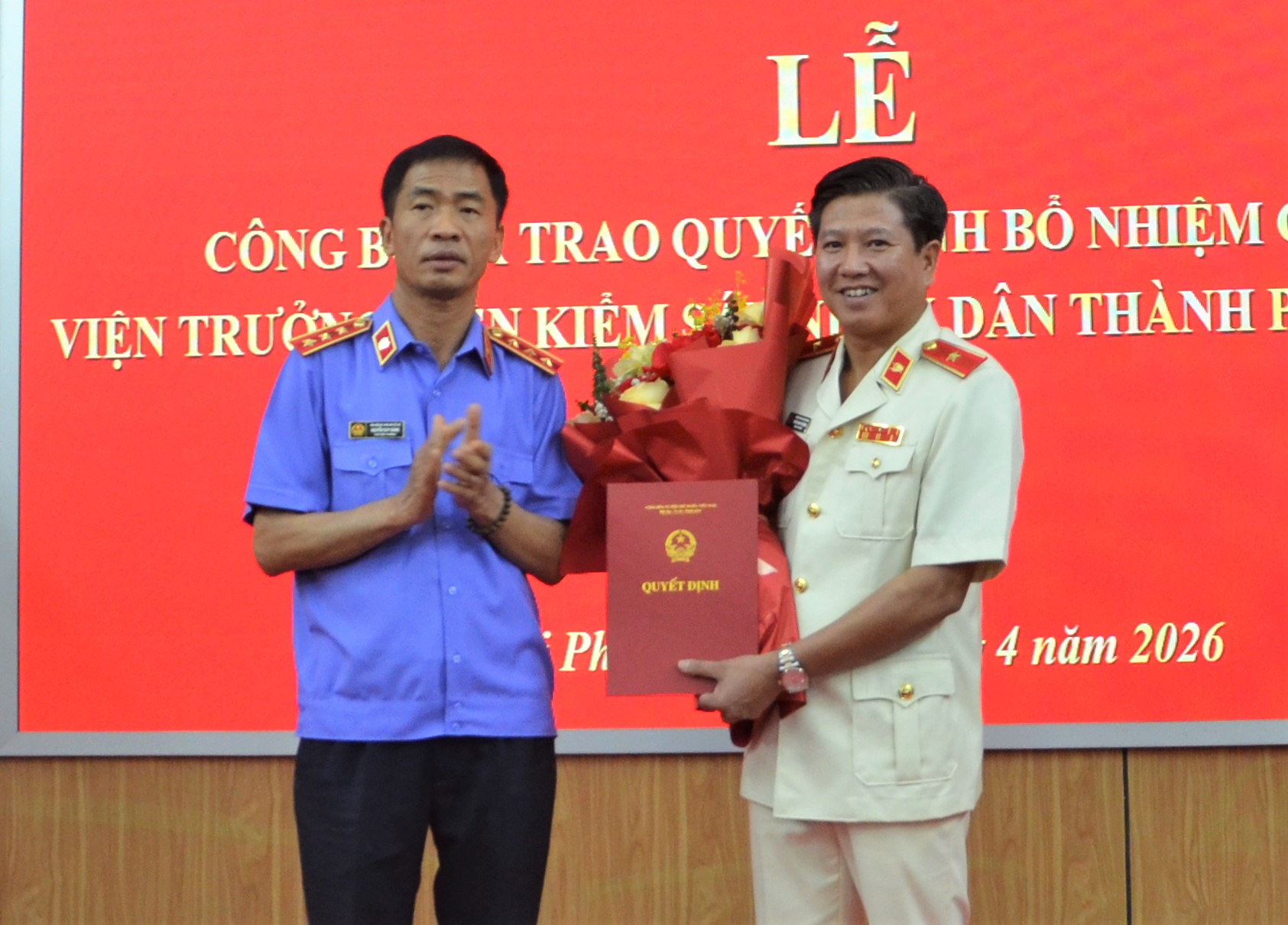 Bổ nhiệm đồng chí Đoàn Anh Phương giữ chức Viện trưởng VKSND TP Hải Phòng