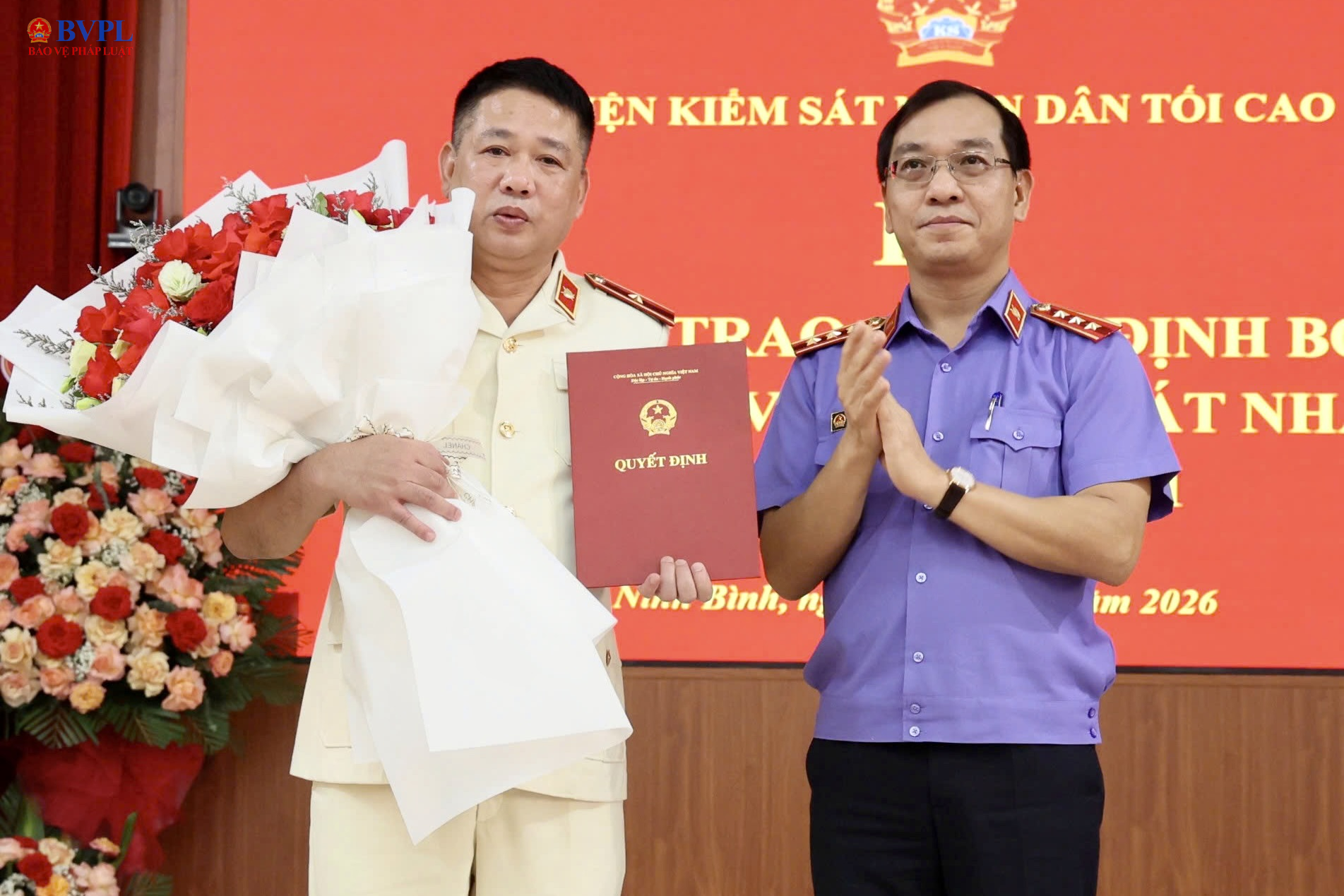 Điều động, bổ nhiệm đồng chí Nguyễn Văn Viện giữ chức Viện trưởng VKSND tỉnh Ninh Bình