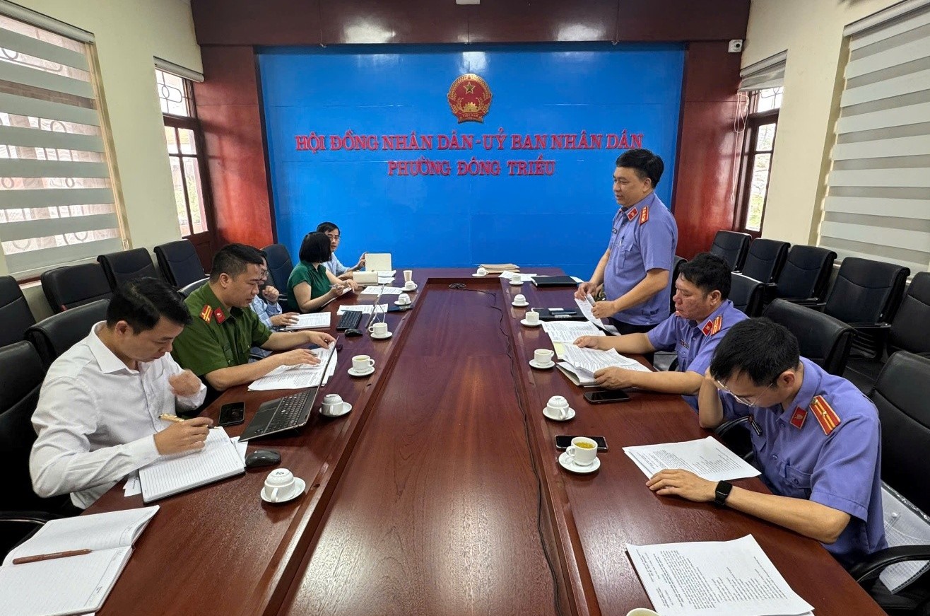 VKSND khu vực 5 – Quảng Ninh kiểm sát thi hành án hình sự ngoài cộng đồng tại 5 phường