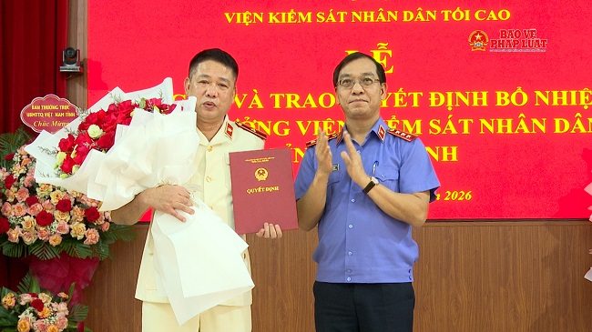 Điều động, bổ nhiệm Viện trưởng VKSND tỉnh Ninh Bình