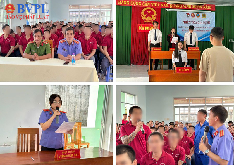 Phối hợp tổ chức phiên tòa giả định phòng chống ma túy