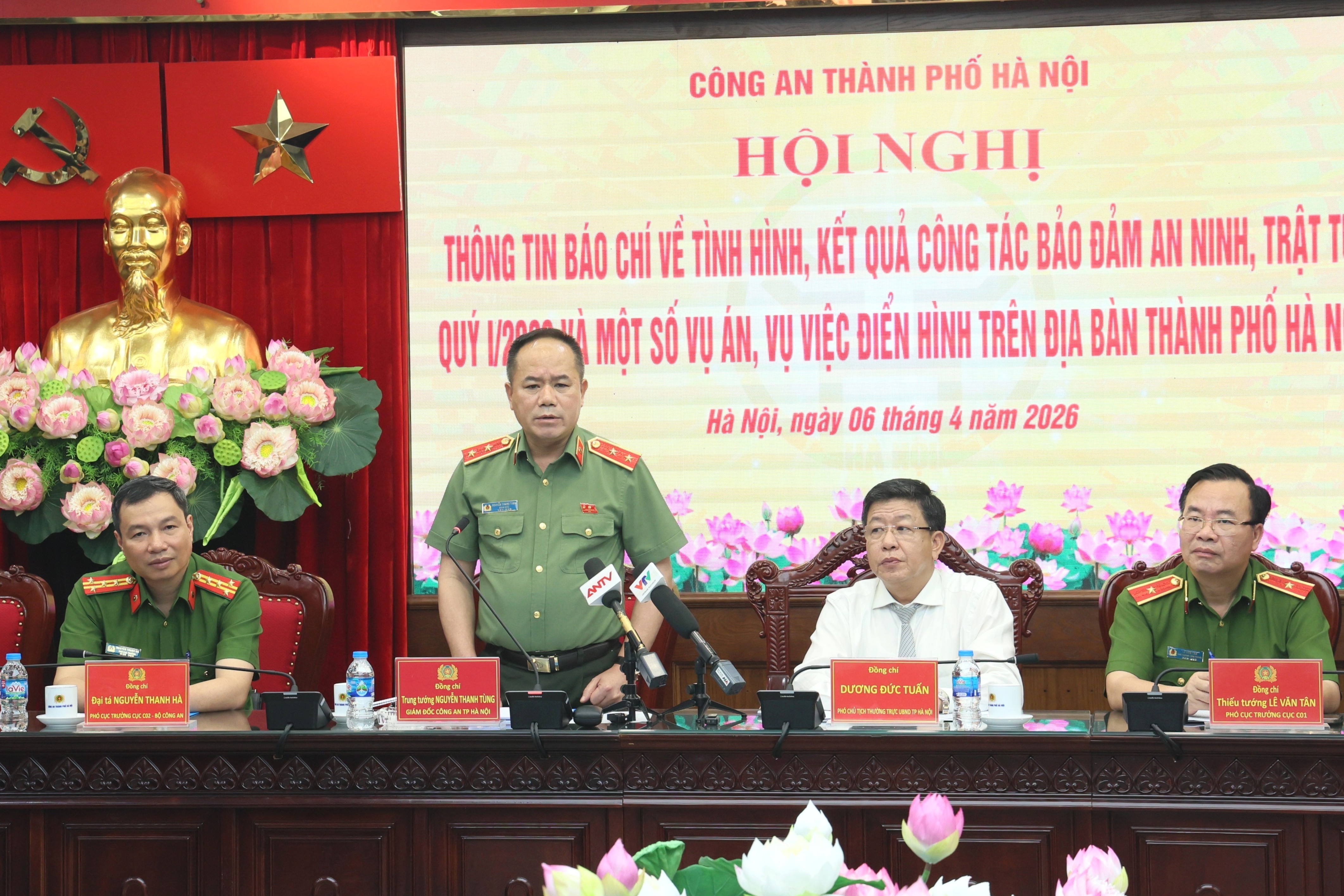 Công an TP Hà Nội thông tin triệt phá đường dây tiêu thụ hơn 300 trăm tấn thịt lợn bệnh