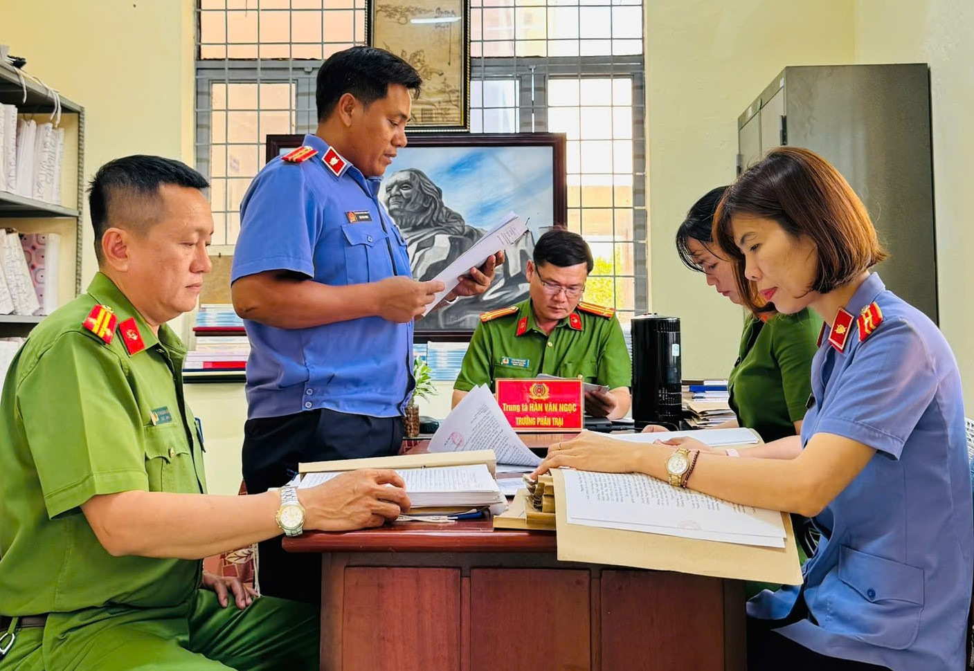 Trực tiếp kiểm sát tại các Phân trại tạm giam Quảng Ngãi và Lý Sơn