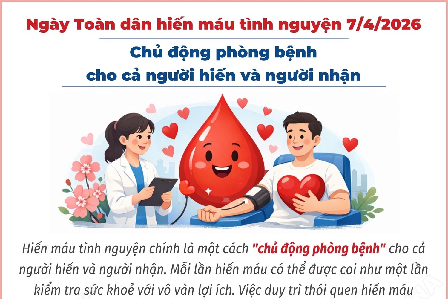 Ngày Toàn dân hiến máu tình nguyện 7 4 2026