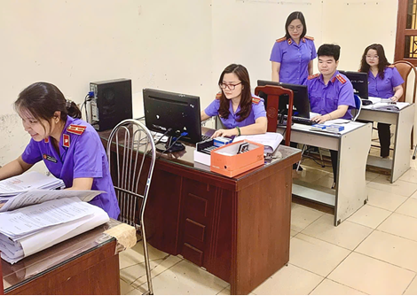 VKSND khu vực 4, tỉnh Hưng Yên hoàn thành nhập dữ liệu quản lý án hình sự