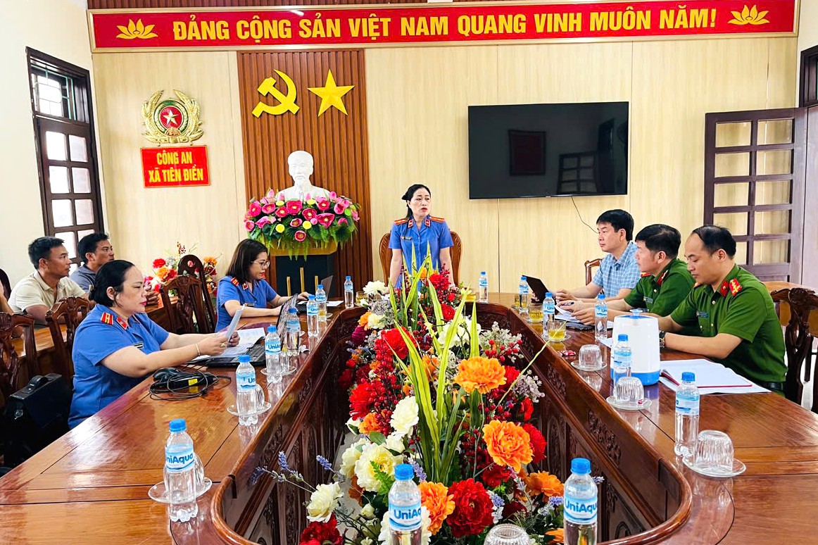 Trực tiếp kiểm sát việc thi hành án hình sự và kiểm tra việc thực hiện kiến nghị tại UBND các xã