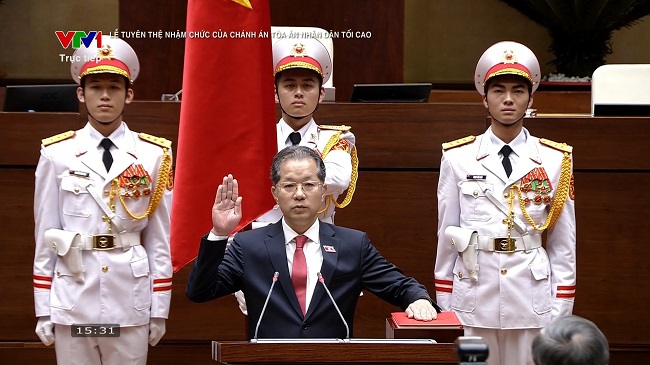 Lễ tuyên thệ nhậm chức của Chánh án TAND tối cao Nguyễn Văn Quảng