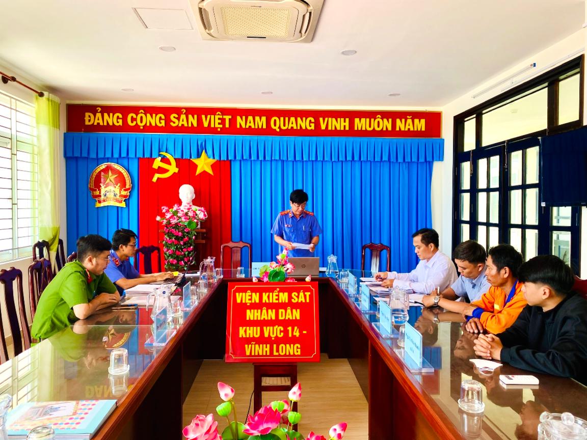 VKSND Khu vực 14 – Vĩnh Long mở phiên họp áp dụng biện pháp chuyển hướng