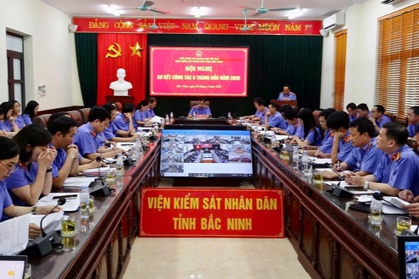 VKSND tỉnh Bắc Ninh Hội nghị sơ kết công tác 6 tháng đầu năm 2026