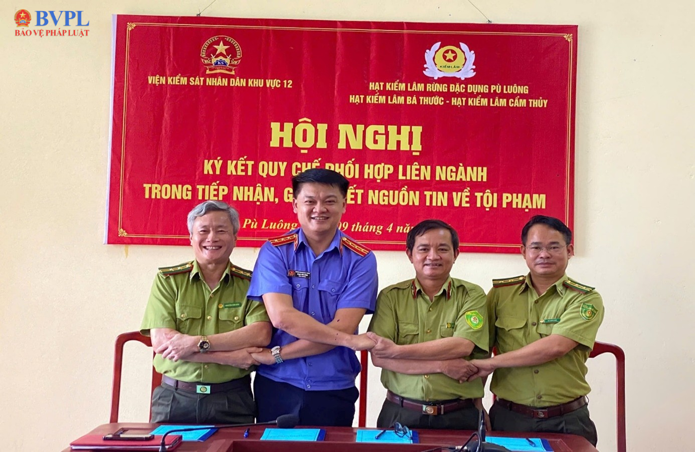 Viện kiểm sát Ký Quy chế phối hợp trong công tác tiếp nhận, giải quyết tố giác, tin báo về tội phạm với các Hạt Kiểm lâm