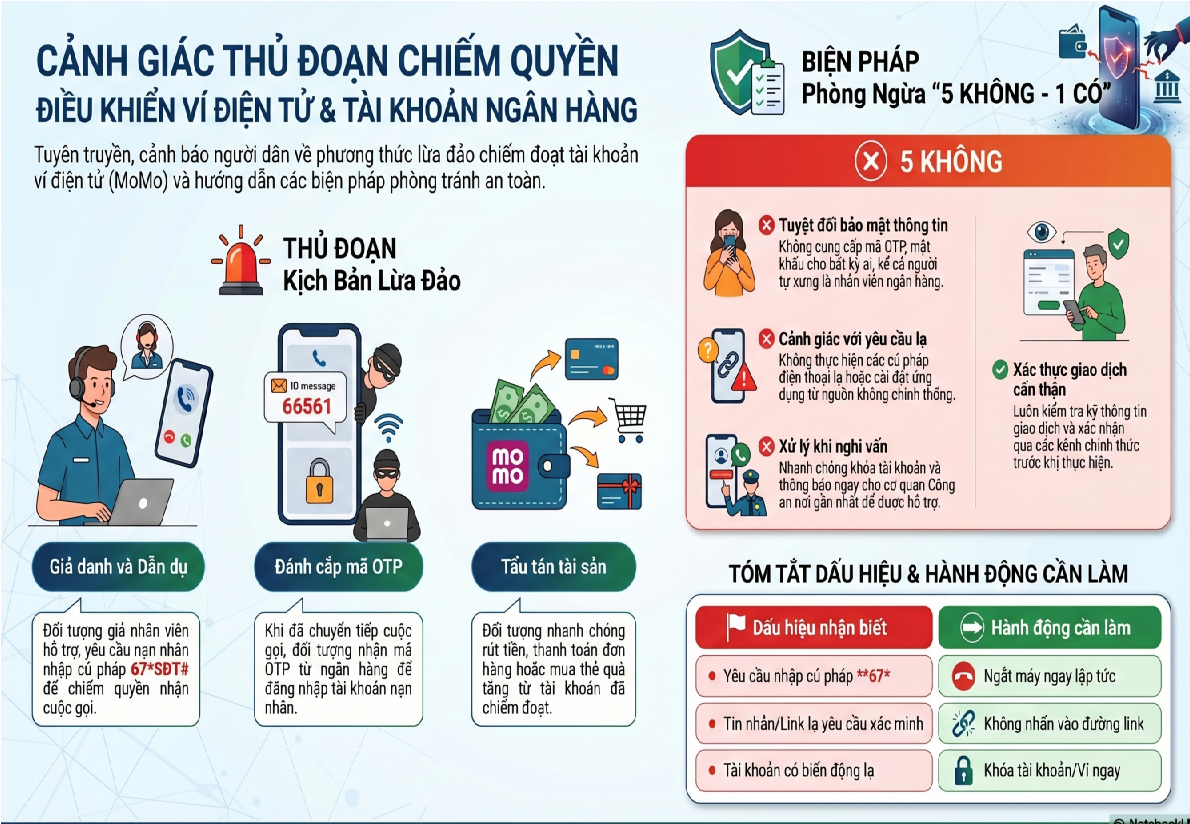 Cảnh báo chiêu trò chuyển tiếp cuộc gọi để chiếm đoạt tài khoản MoMo