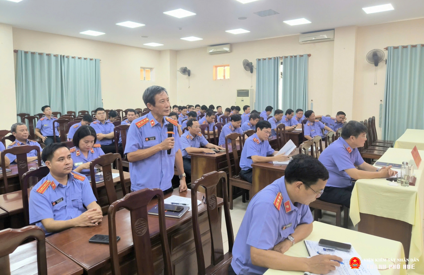 VKSND TP Huế đạt 99 văn bản điện tử, cập nhật hơn 2 300 dữ liệu án hình sự