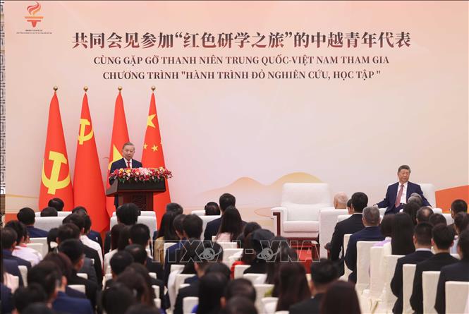 Tổng Bí thư, Chủ tịch nước Tô Lâm Thanh niên tiếp tục là cầu nối quan trọng vun đắp tình hữu nghị Việt - Trung