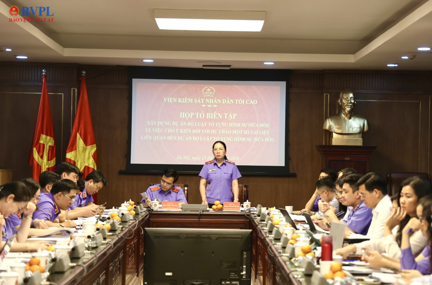 Họp Tổ Biên tập xây dựng dự án Bộ luật Tố tụng hình sự sửa đổi