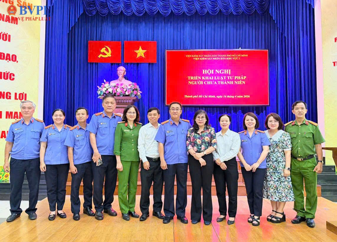 VKSND Khu vực 1 TP HCM tổ chức hội nghị triển khai Luật Tư pháp người chưa thành niên