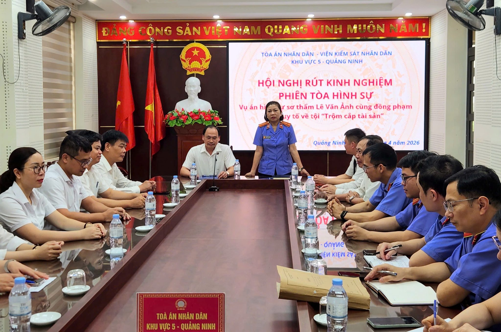 VKSND và TAND khu vực 5 – Quảng Ninh phối hợp rút kinh nghiệm phiên tòa hình sự