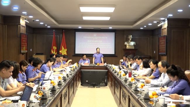 Họp Tổ Biên tập xây dựng dự án Bộ luật Tố tụng hình sự sửa đổi