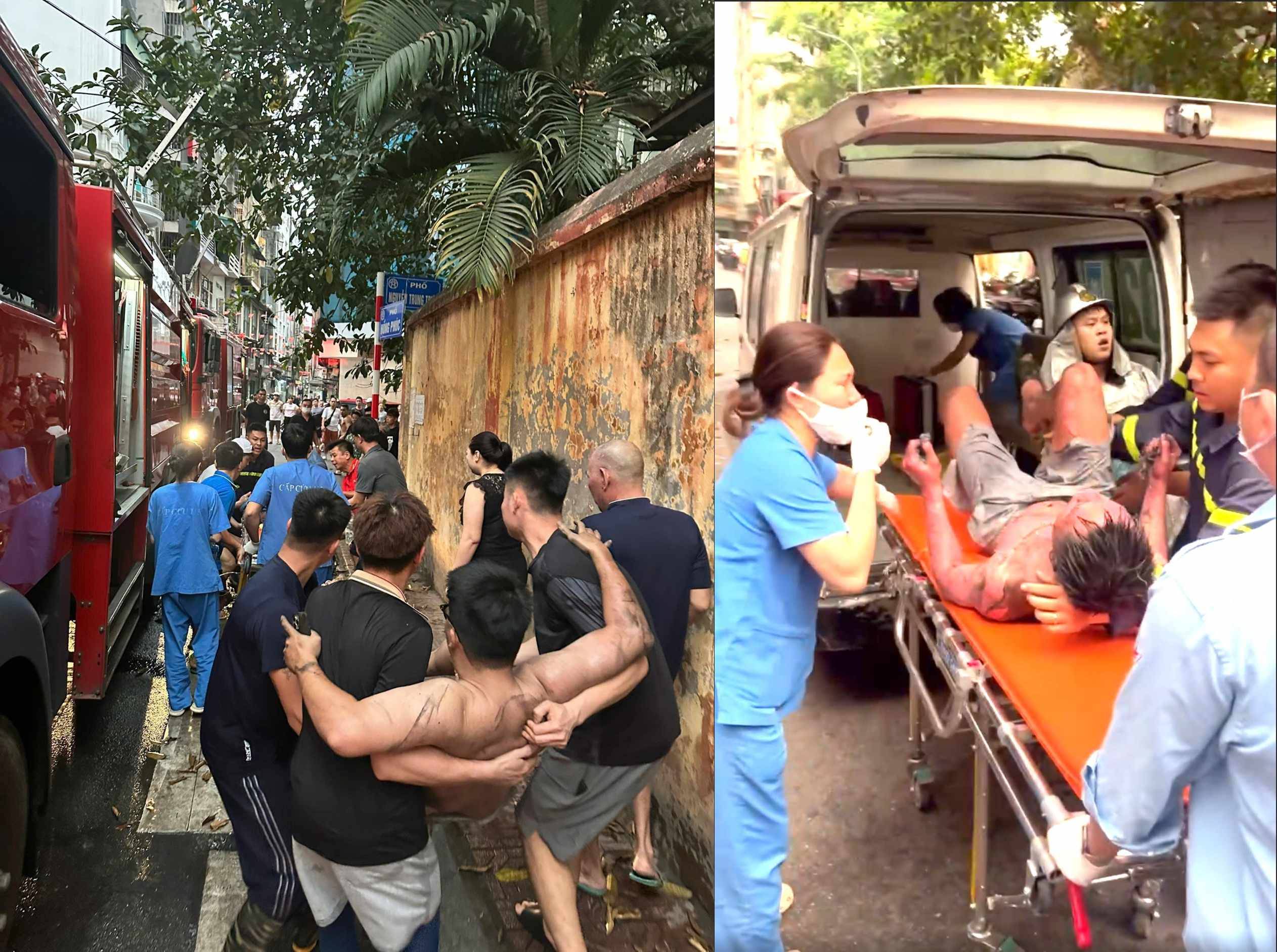 Kịp thời cứu người mắc kẹt trong vụ cháy nhà dân tại phường Ba Đình