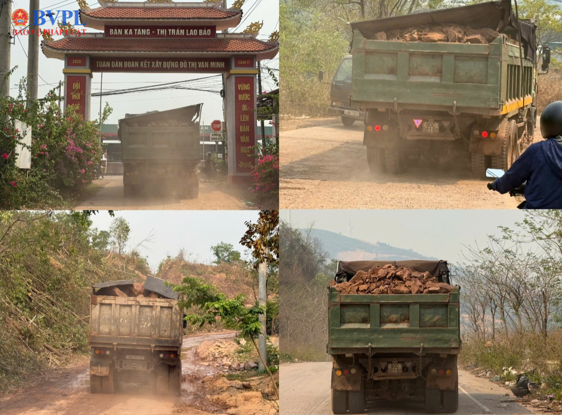 Quảng Trị Xe chở đất quá khổ tung hoàng, người dân bất an