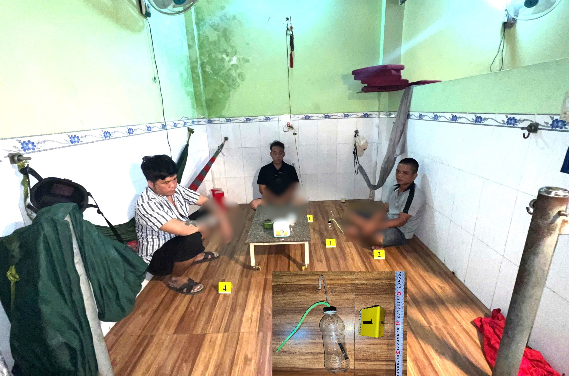 Bắt quả tang nhóm đối tượng sử dụng, mua bán trái phép ma túy tại quán cà phê “A Mặp”