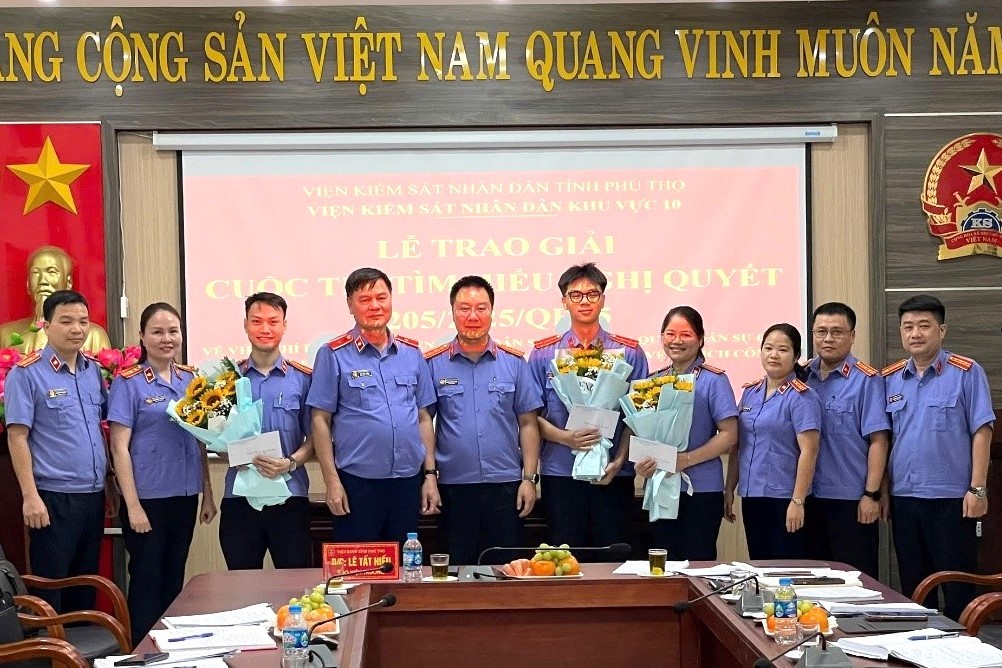 VKSND khu vực 10, tỉnh Phú Thọ thi tìm hiểu Nghị quyết 205 của Quốc hội