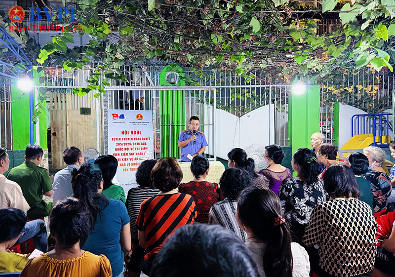 VKSND Khu vực 1 TP Hồ Chí Minh tuyên truyền Nghị quyết 205