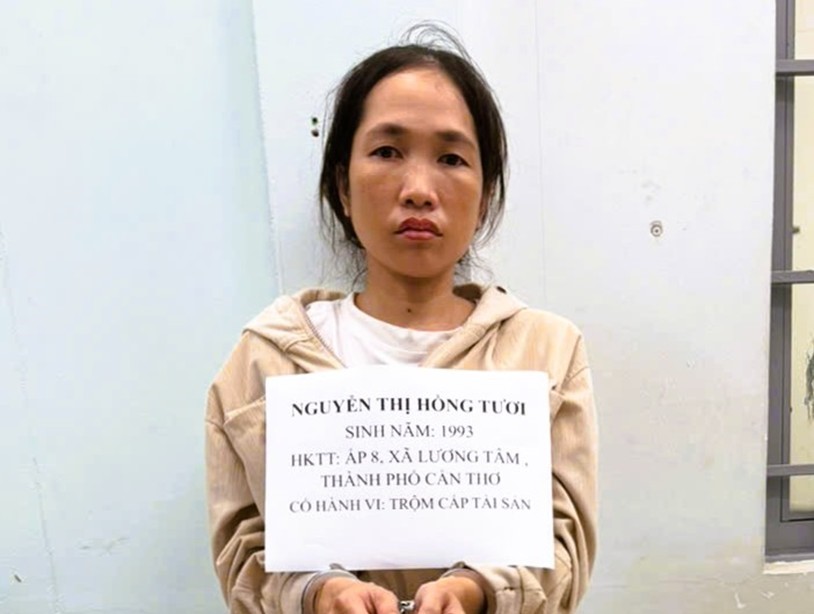 Bắt “nữ quái” trộm nhiều tài sản trị giá gần 300 triệu đồng