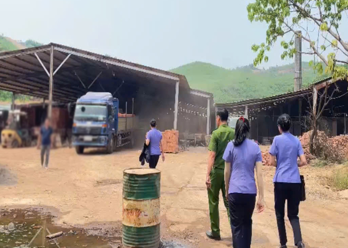 Trực tiếp kiểm tra hiện trường, xác minh phản ánh ô nhiễm tại Nhà máy gạch Tuynel