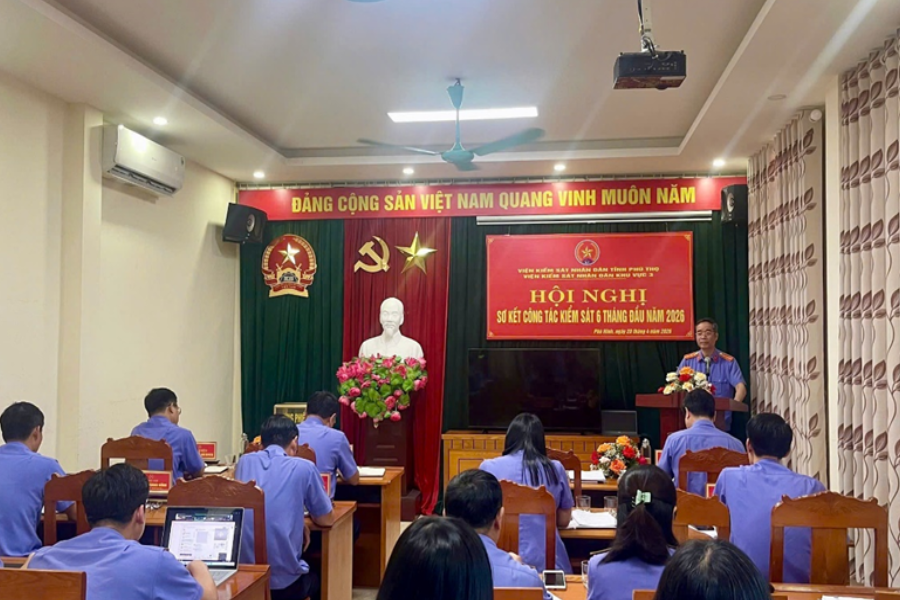 VKSND khu vực 3 - Phú Thọ sơ kết công tác 6 tháng đầu năm 2026