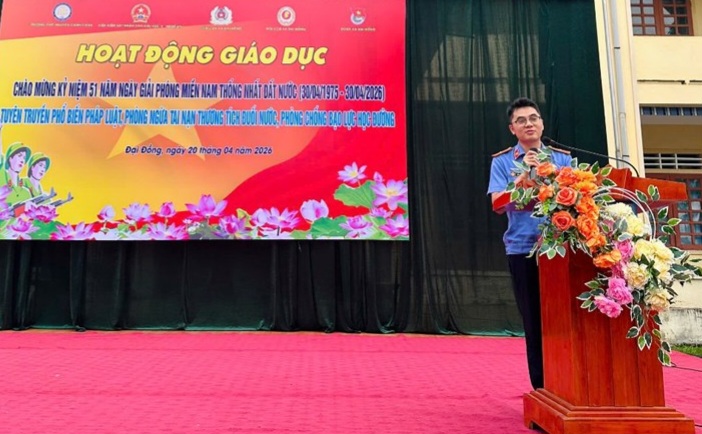 Viện kiểm sát tuyên truyền kỹ năng phòng, chống tai nạn, đuối nước, bạo lực học đường